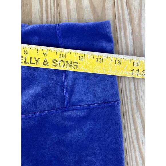 Athleta Elation Velvet Flare Pants High Waisted Purple Sz XS - Picture 3 of 5